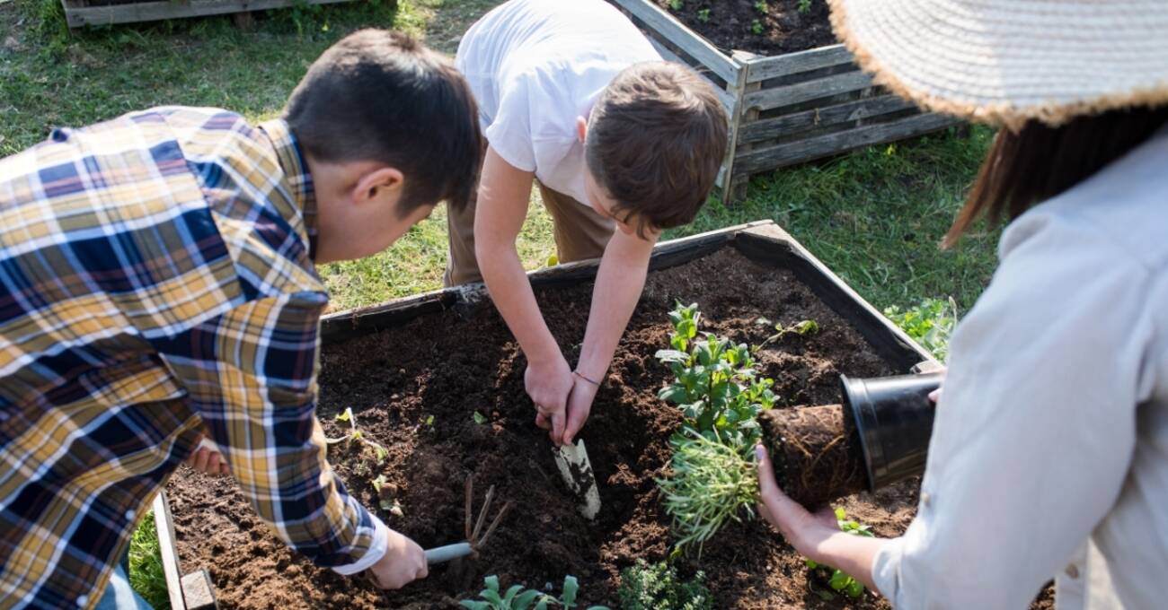 Anpacken im Garten unserer Kitas
