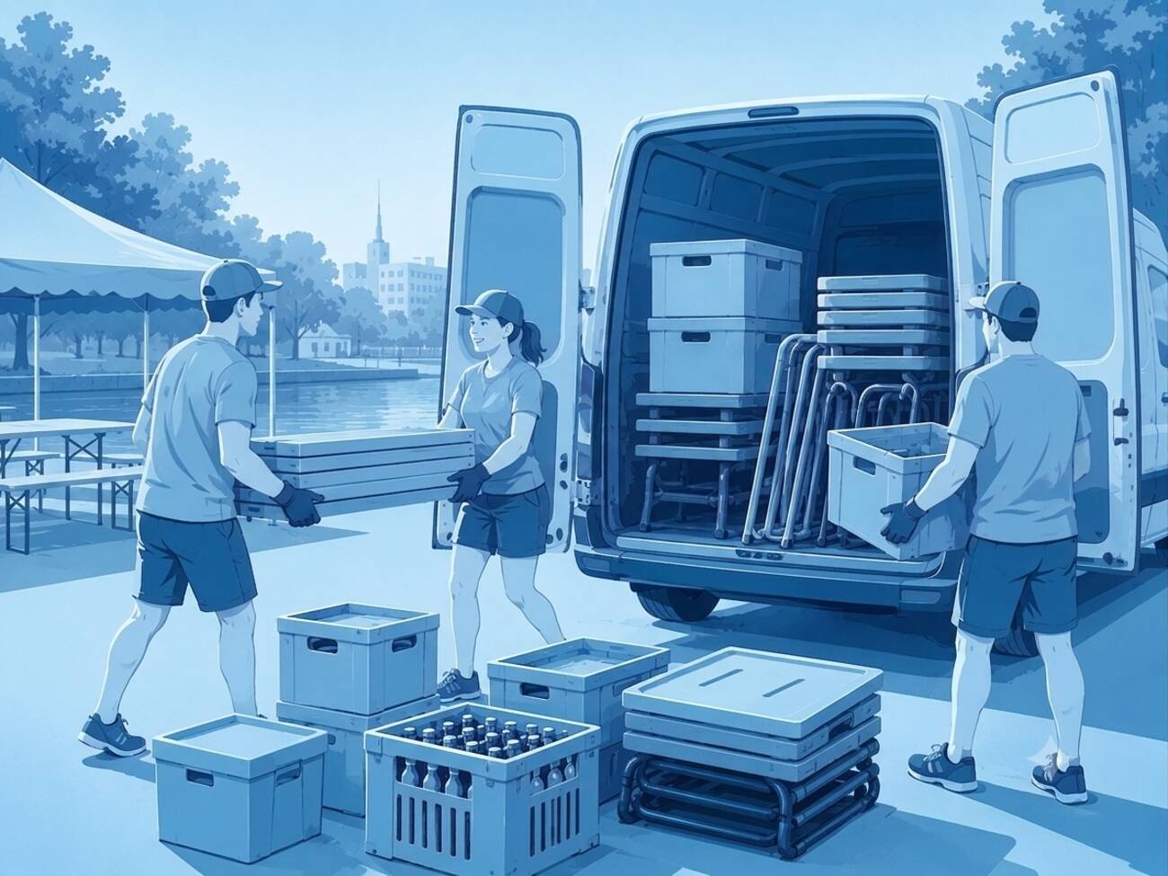 Festival Loading Unloading