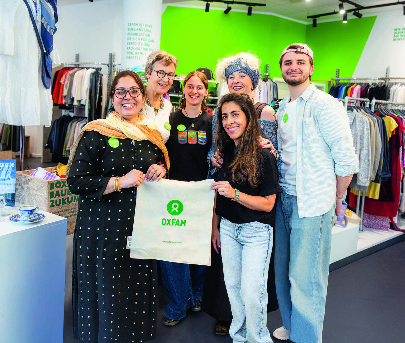 Mitmachen im Oxfam Fashionshop Frankfurt Bockenheim Engagement im Secondhand Laden